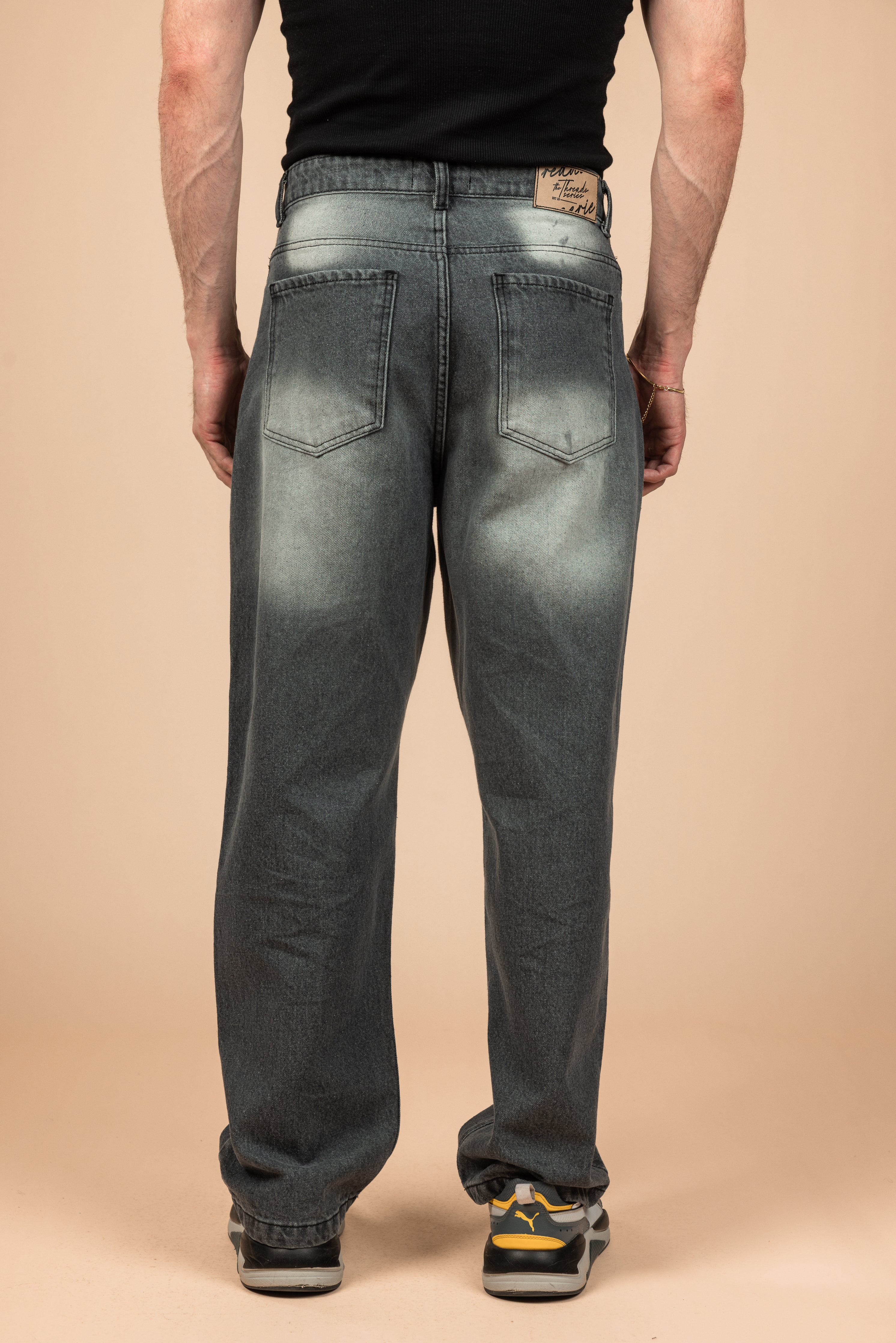 Ash Fade Wide Leg Jeans