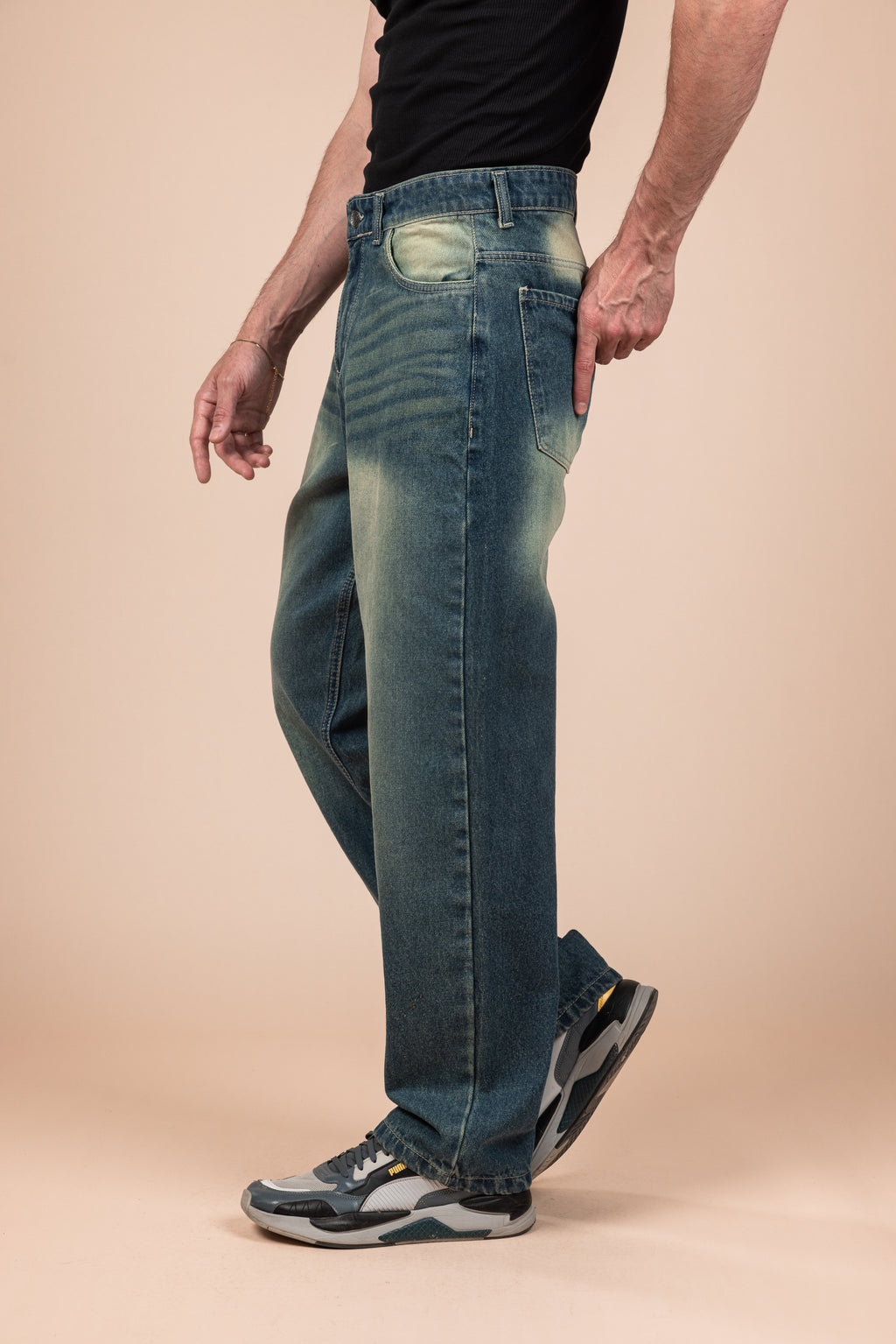 Midnight Haze Wide Leg Jeans