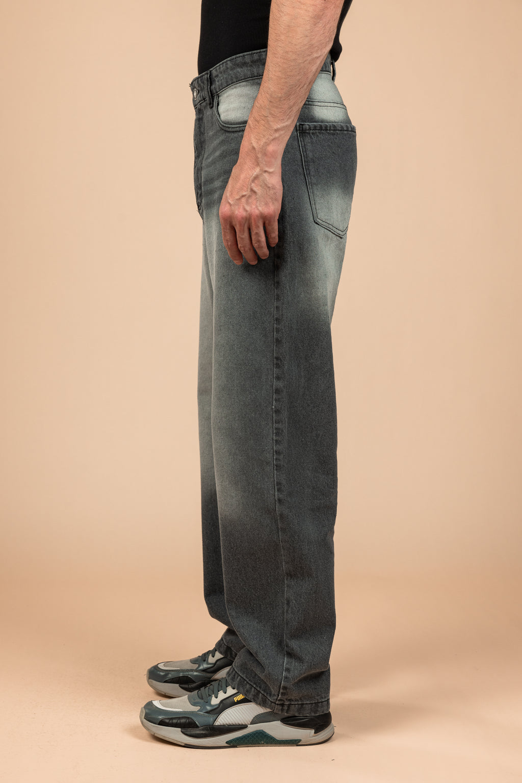 Ash Fade Wide Leg Jeans