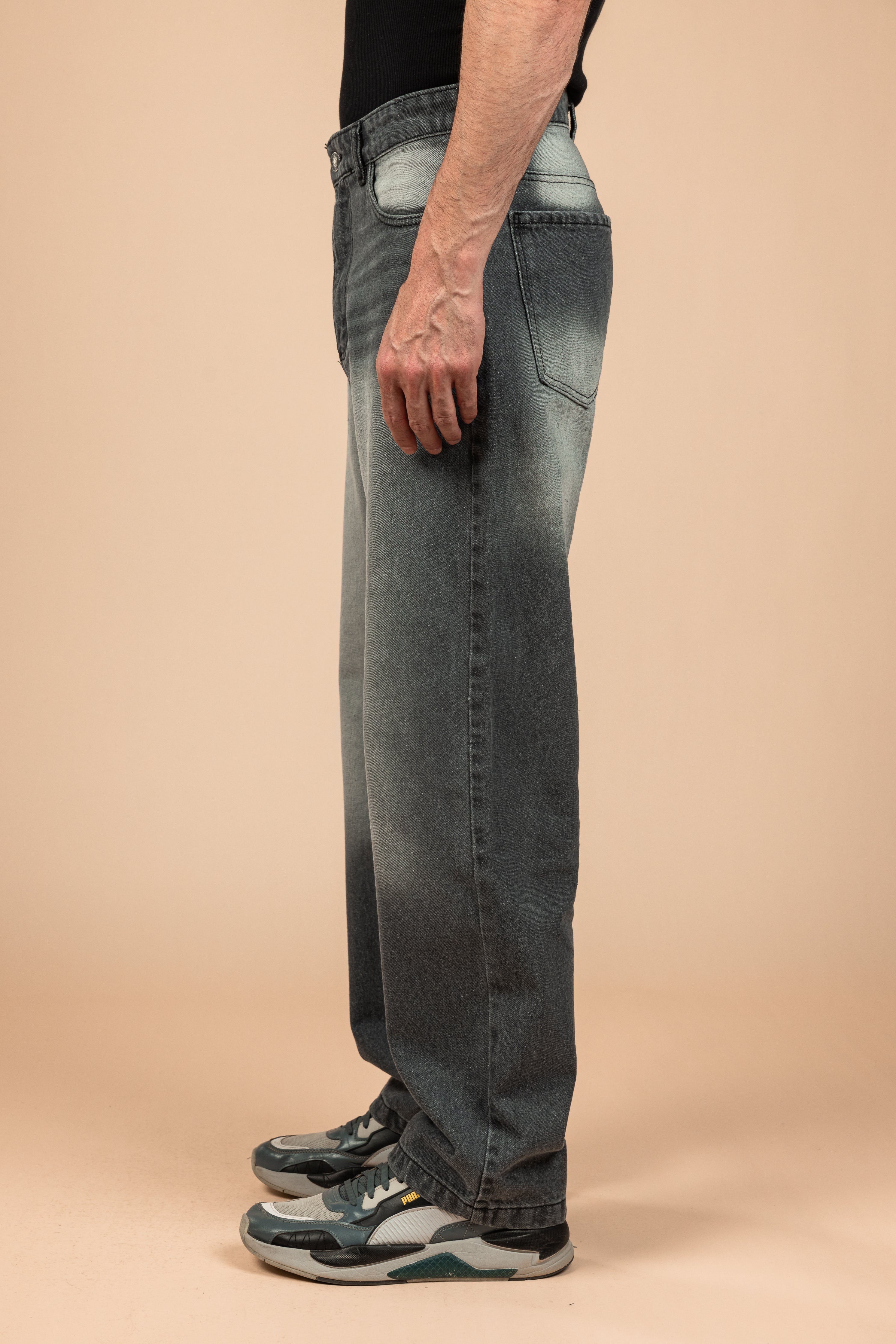 Ash Fade Wide Leg Jeans