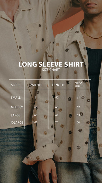 Boxy Fit Linen Shirt - Beige