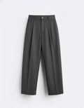 GRAY TAILORED PANTS