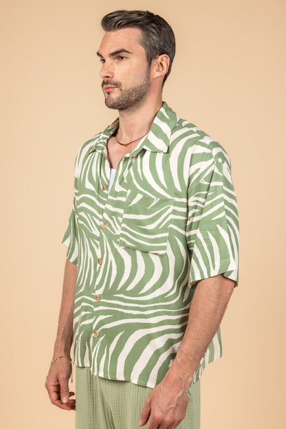 Verdant Mist Boxy Fit Shirt
