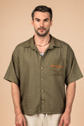 RDV Linen Shirt - Olive Green