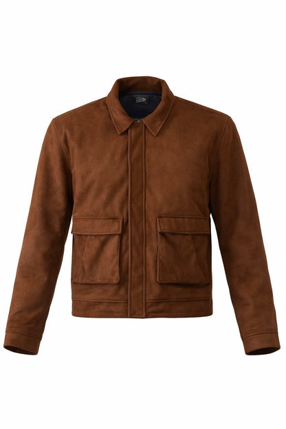 BROWN SUEDE JACKET