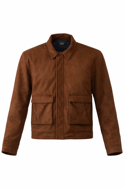 BROWN SUEDE JACKET