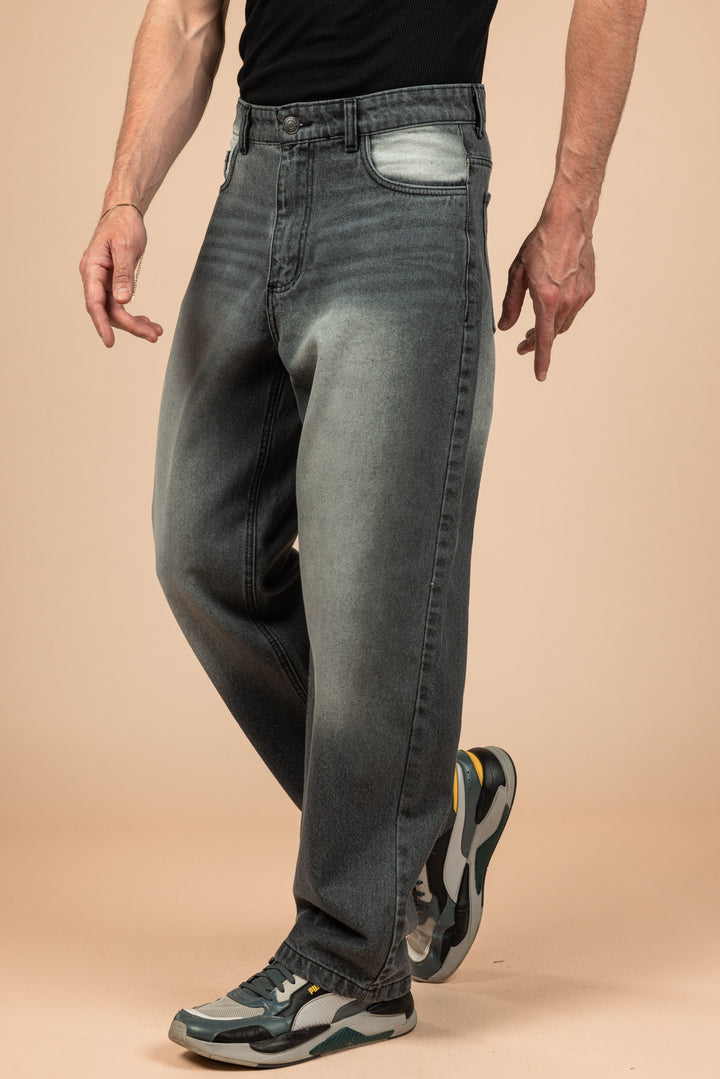 Ash Fade Wide Leg Jeans