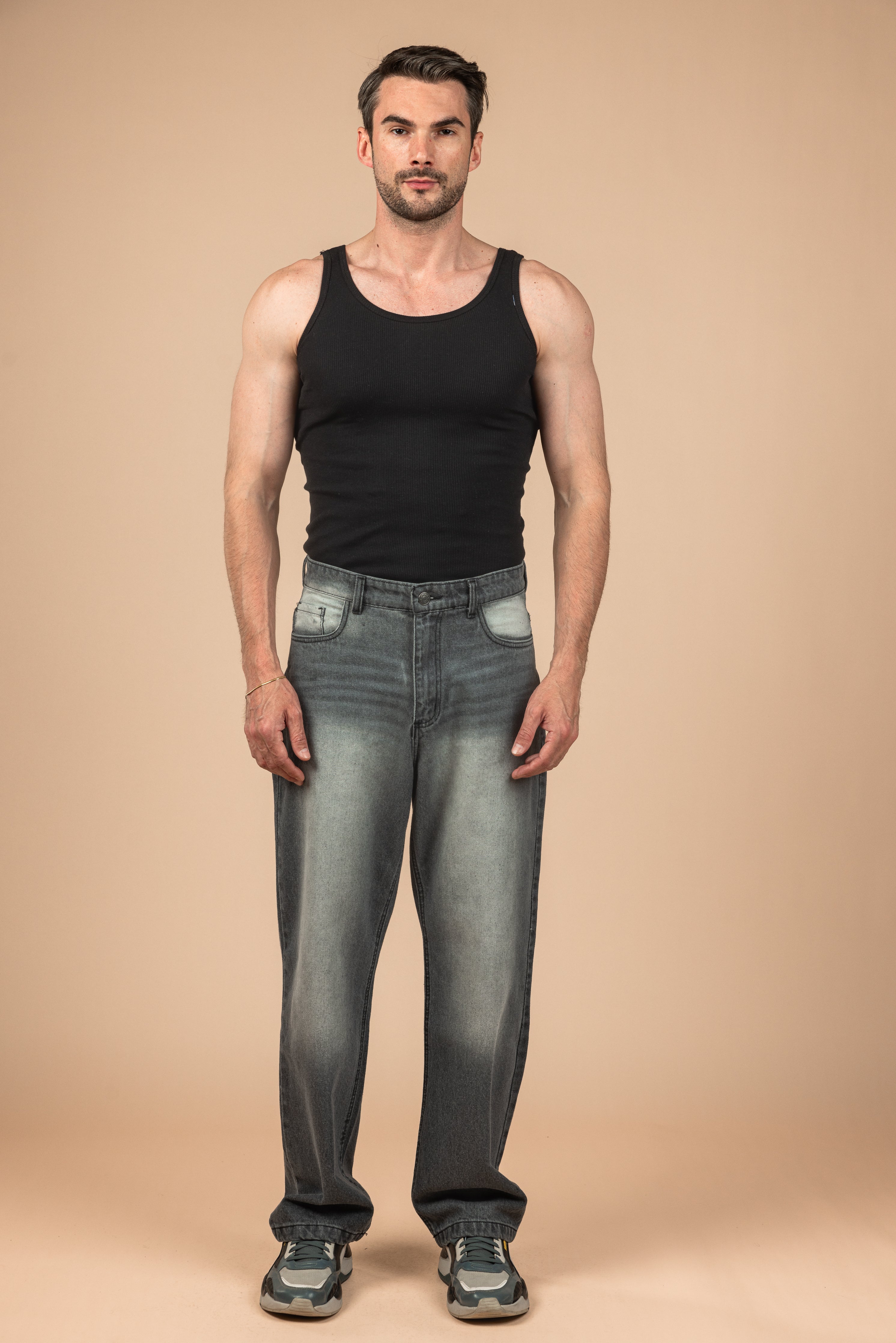 Ash Fade Wide Leg Jeans