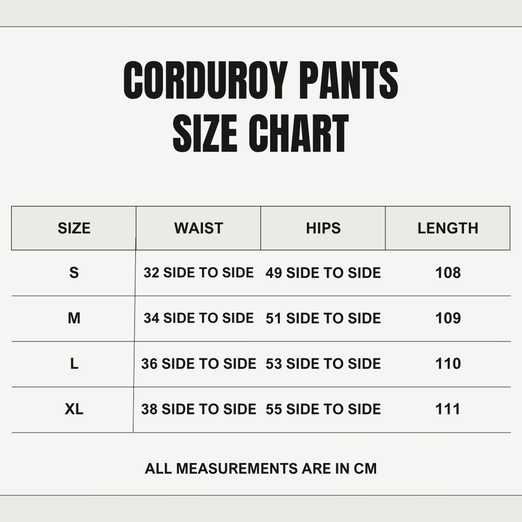 BLACK WIDE LEG CORDUROY PANTS