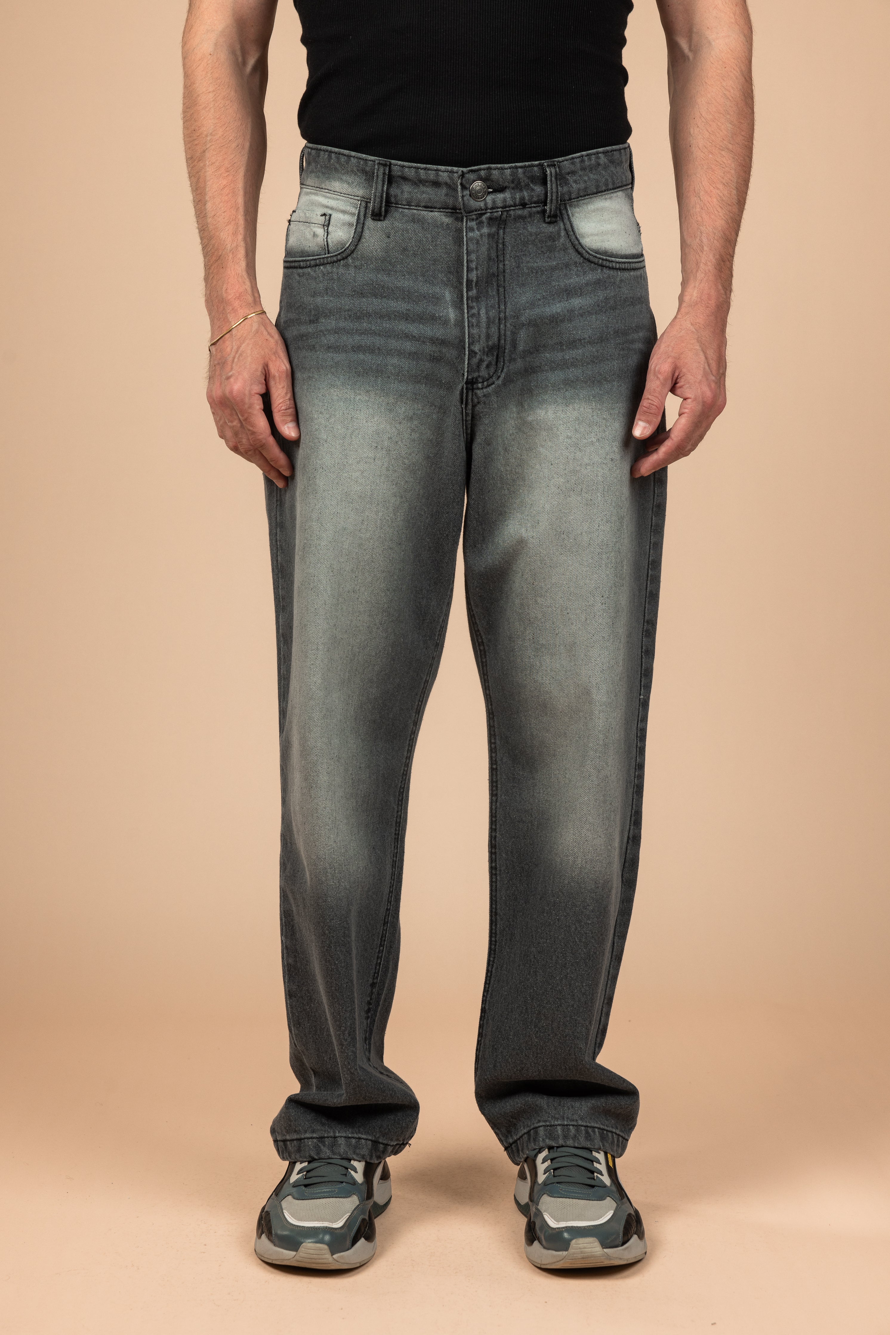 Ash Fade Wide Leg Jeans