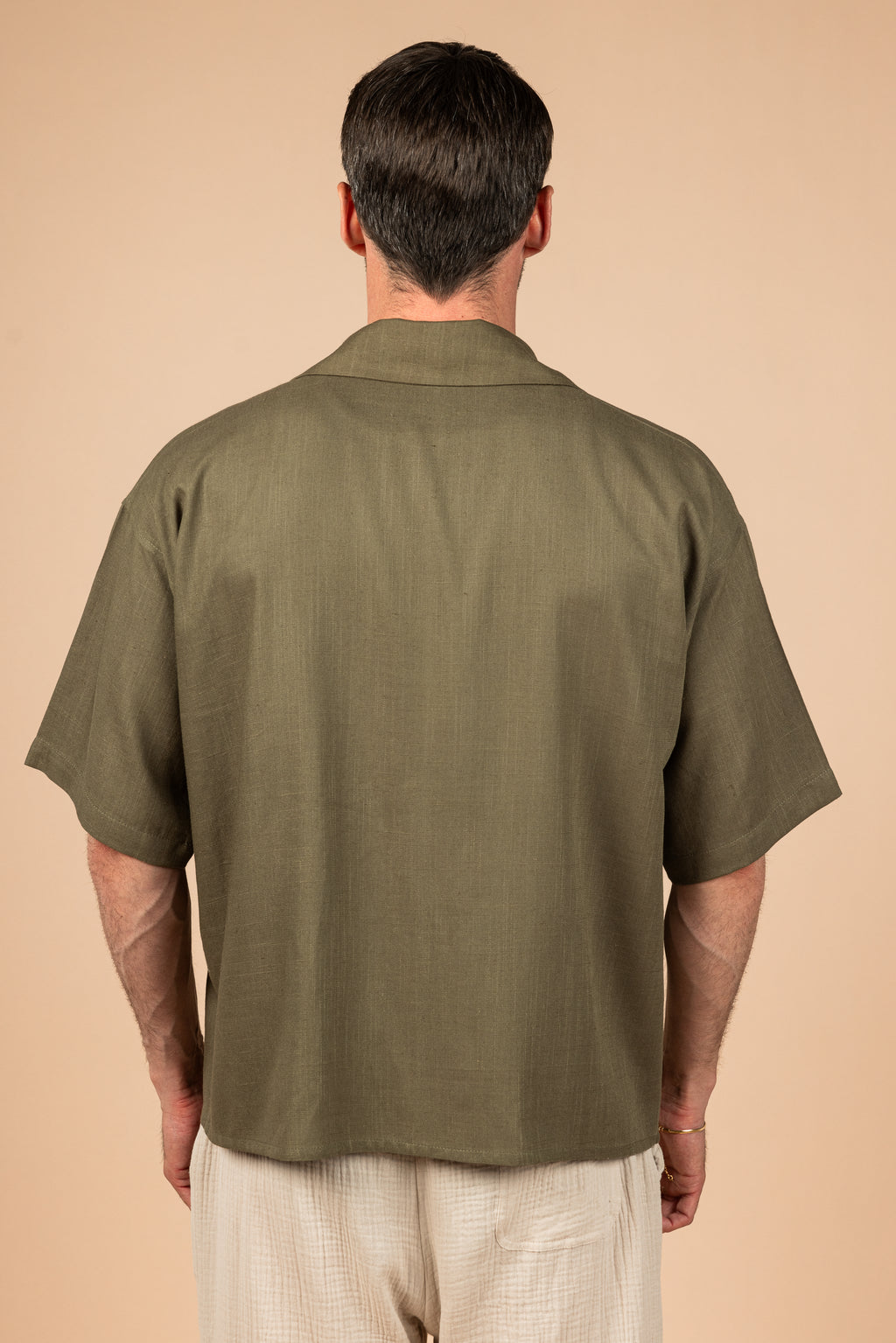 RDV Linen Shirt - Olive Green