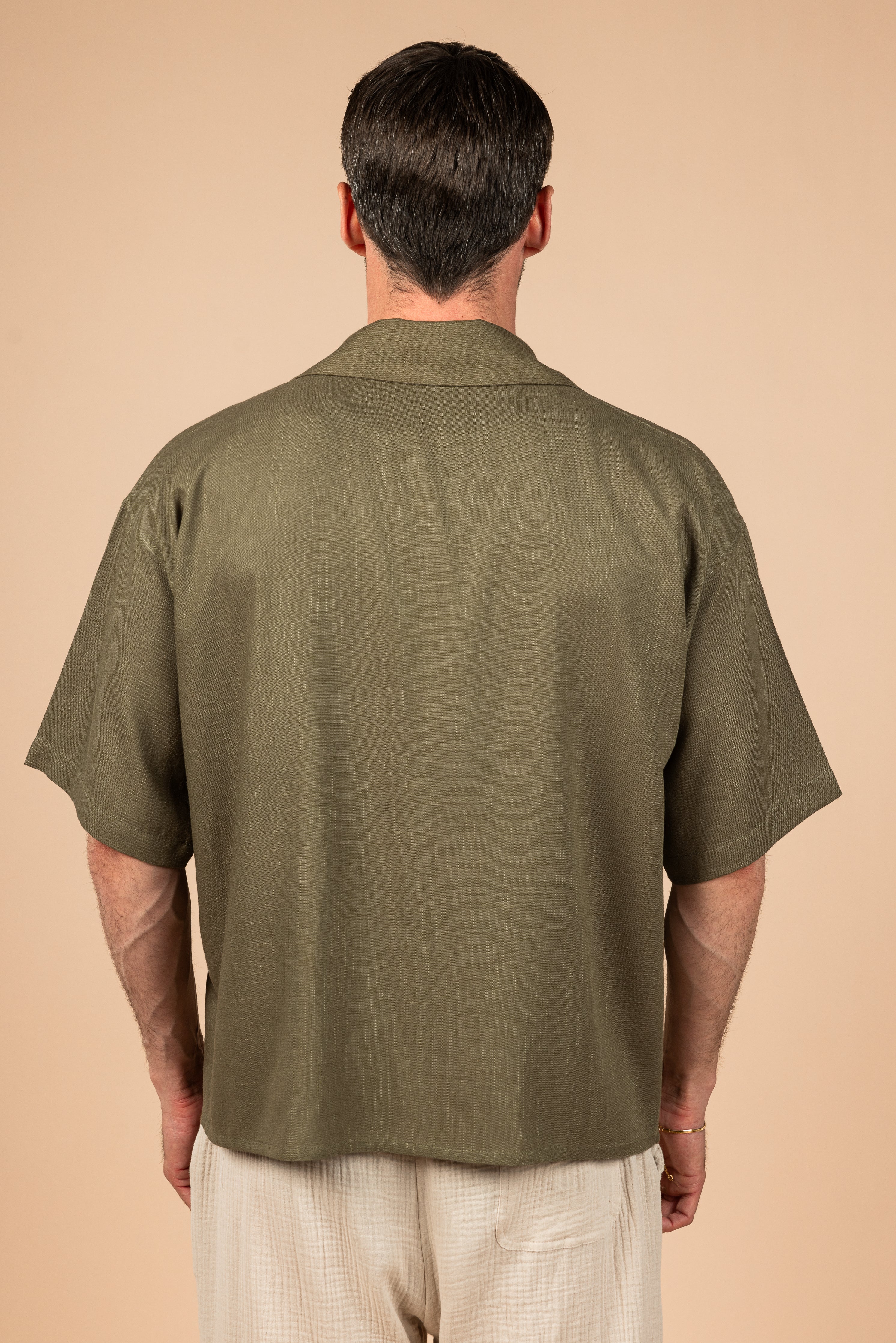 RDV Linen Shirt - Olive Green