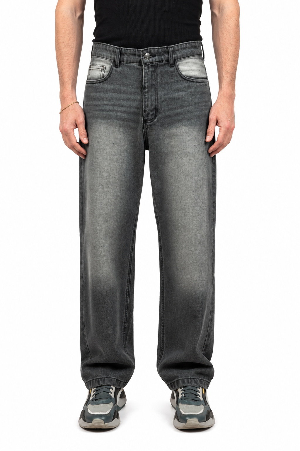 Ash Fade Wide Leg Jeans