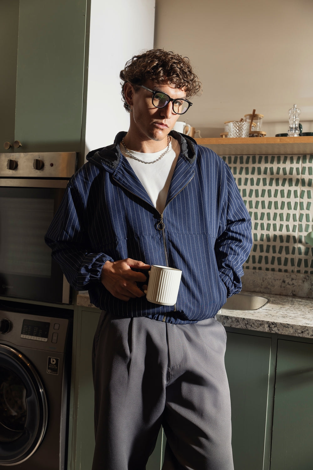 PINSTRIPE WORK JACKET