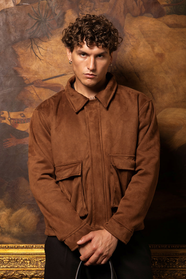 BROWN SUEDE JACKET