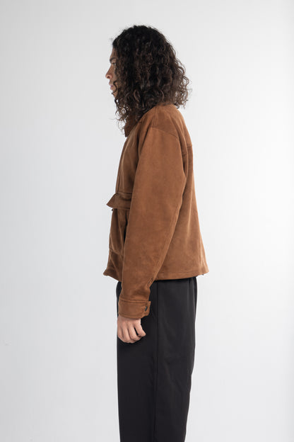 BROWN SUEDE JACKET