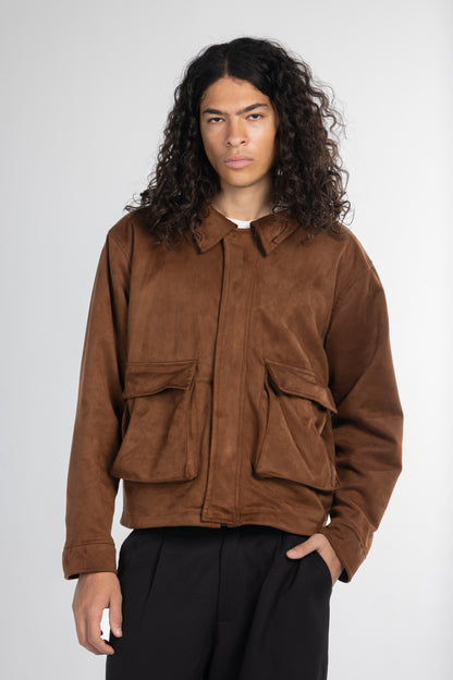 BROWN SUEDE JACKET
