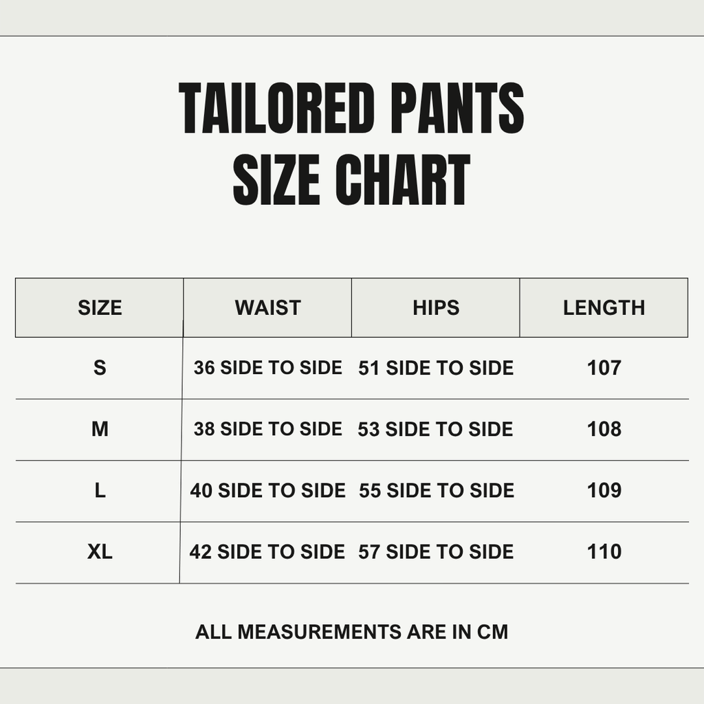 BLACK TAILORED PANTS